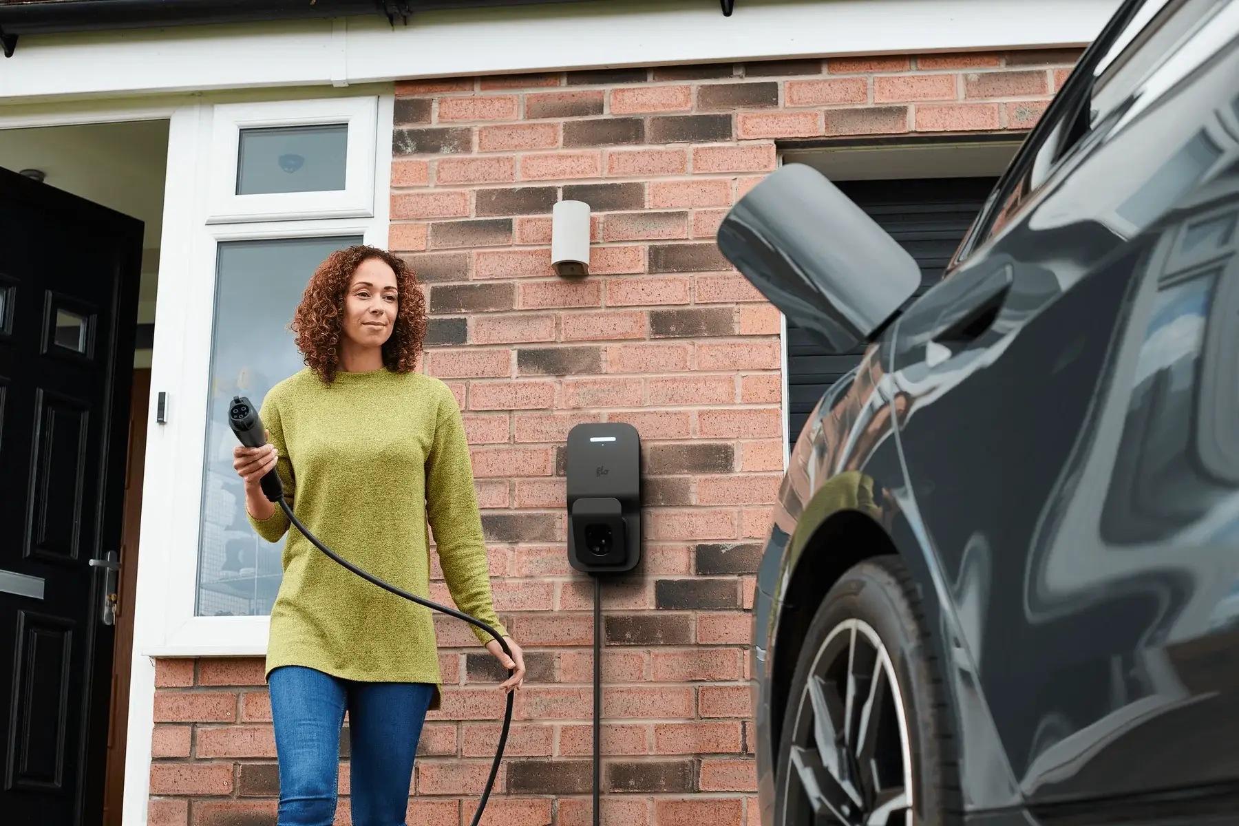borne électrique à installer
